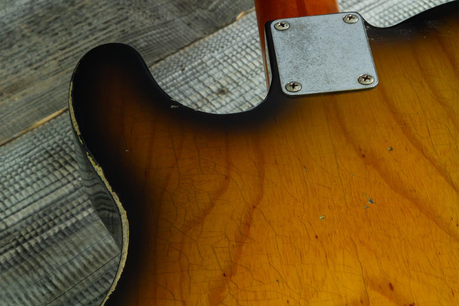 Haar Guitars Trad T Hs Brandon / Kloppmann Ht Mn #43591 - Aged 2 Tone Sunburst - Guitarra eléctrica con forma de tel - Variation 7