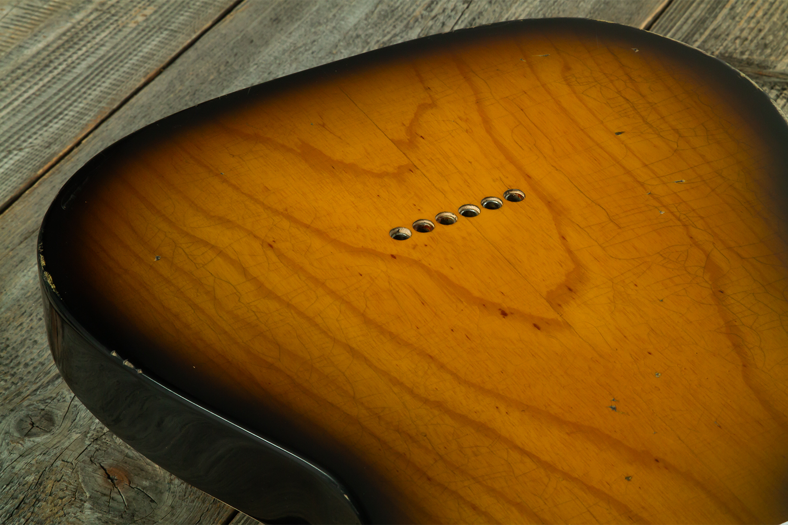 Haar Guitars Trad T Hs Brandon / Kloppmann Ht Mn #43591 - Aged 2 Tone Sunburst - Guitarra eléctrica con forma de tel - Variation 8
