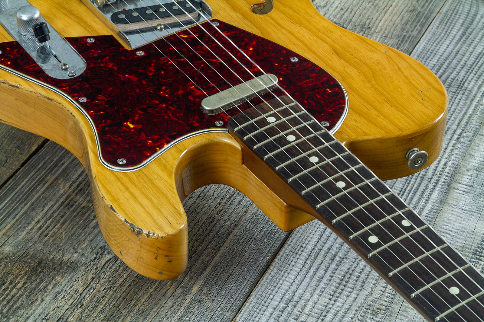 Haar Guitars Trad T Thinline 2s Lindy Fralin Rw #43483 - Aged Antique Natural - Guitarra eléctrica con forma de tel - Variation 4