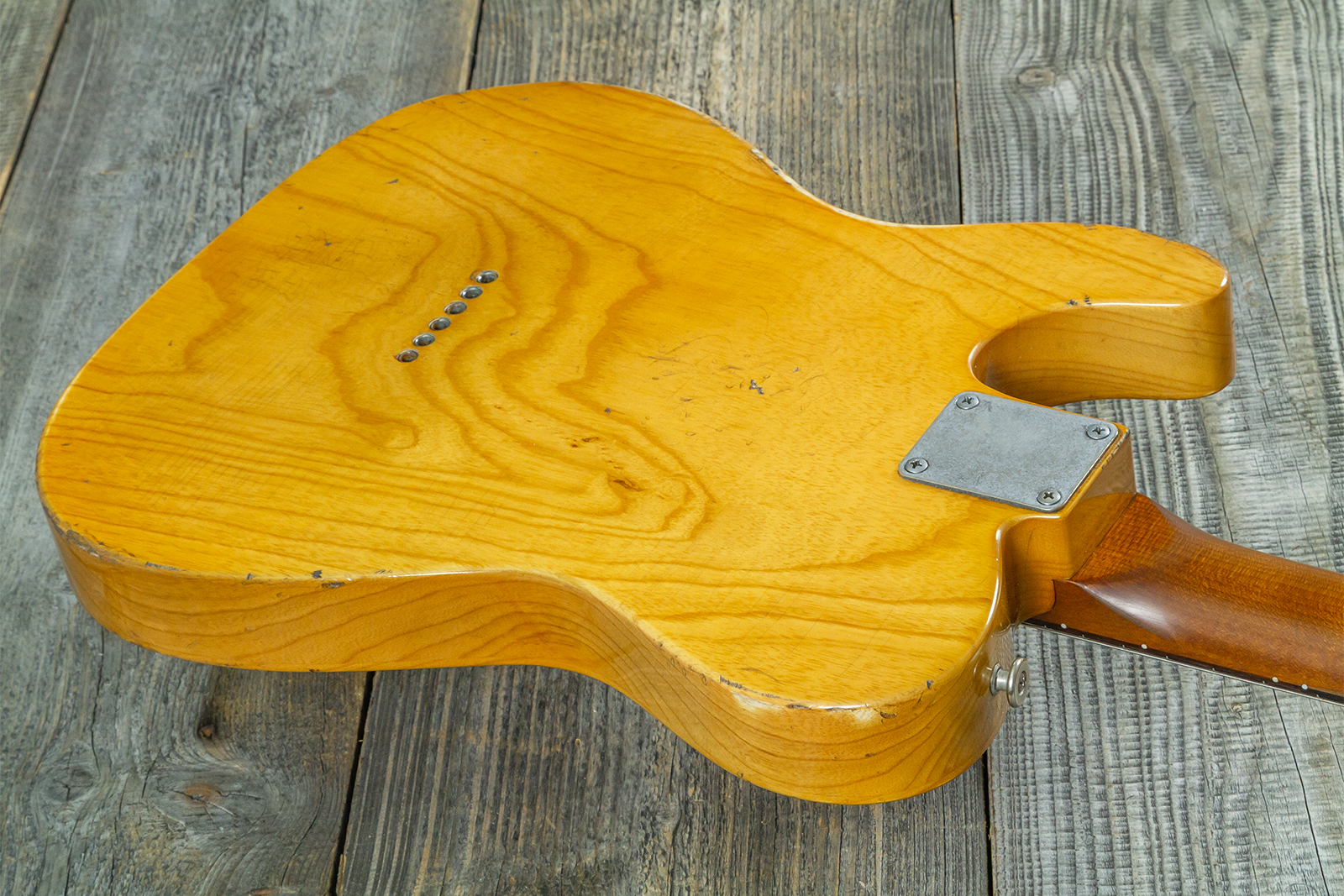 Haar Guitars Trad T Thinline 2s Lindy Fralin Rw #43483 - Aged Antique Natural - Guitarra eléctrica con forma de tel - Variation 7