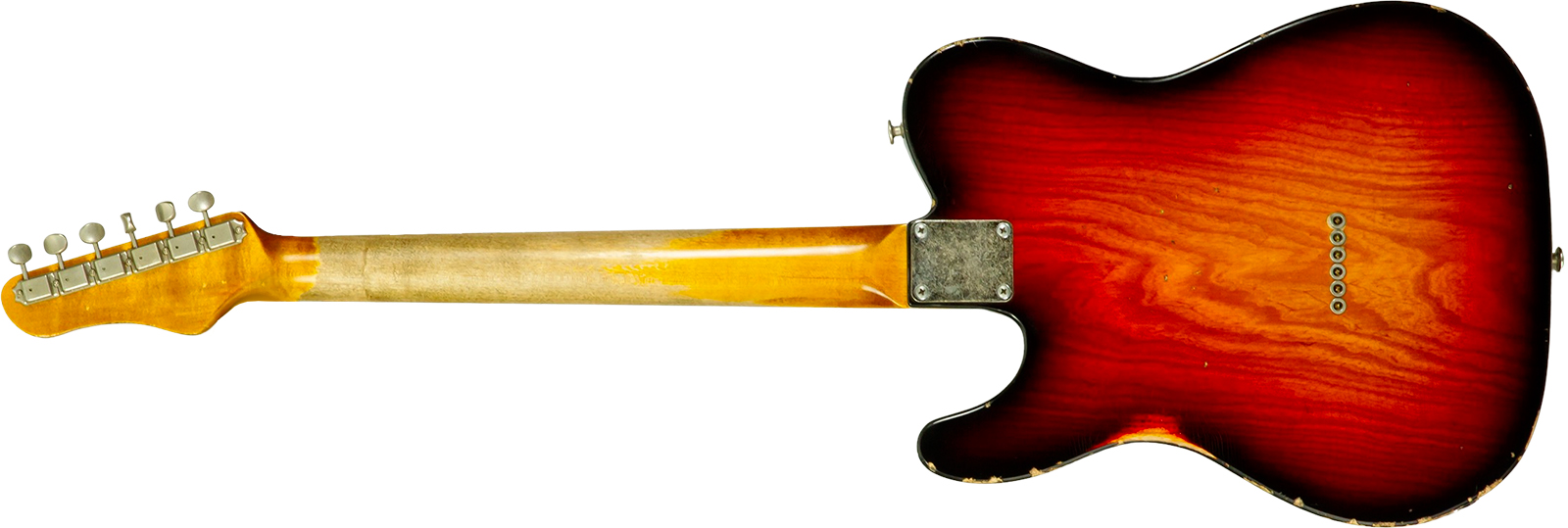 Haar Guitars Trad T Thinline 2s P90 Lindy Fralin Rw #43668 - Aged 3 Tone Sunburst - Guitarra eléctrica con forma de tel - Variation 1