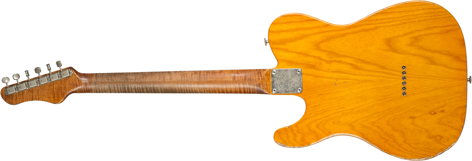 Haar Guitars Trad T Thinline Sh Tv Jones / Lindy Fralin Ht Mn #42270 - Aged Orange Antique - Guitarra eléctrica con forma de tel - Variation 1