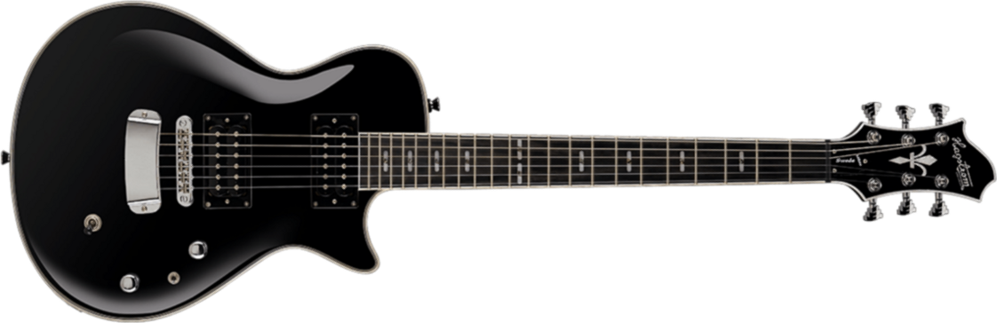 Hagstrom Ultra Swede - Black - Guitarra eléctrica de corte único. - Main picture