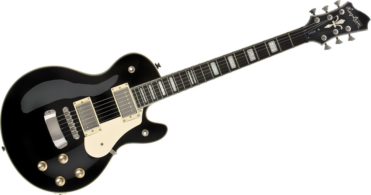 Hagstrom Swede - Black Gloss - Guitarra eléctrica de corte único. - Variation 1