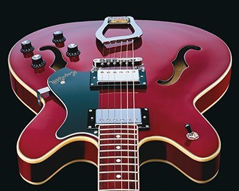 Hagstrom Viking - Wild Cherry Transparent - Guitarra eléctrica semi caja - Variation 1