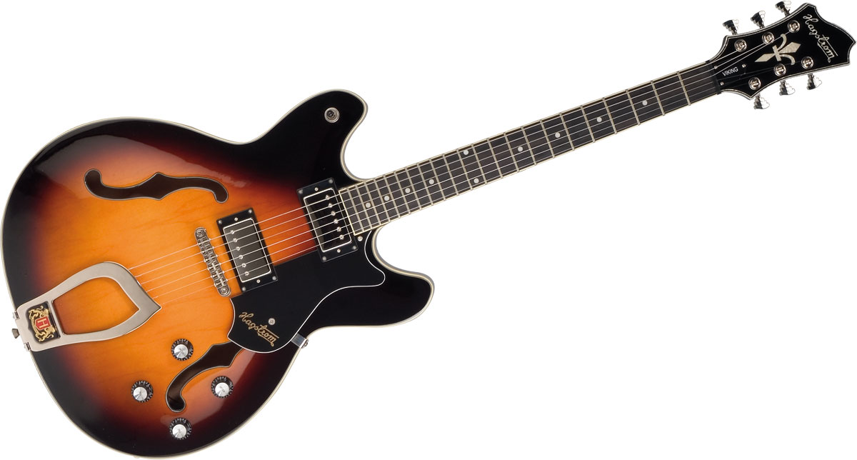 Hagstrom Viking - Tobacco Sunburst - Guitarra eléctrica semi caja - Variation 1