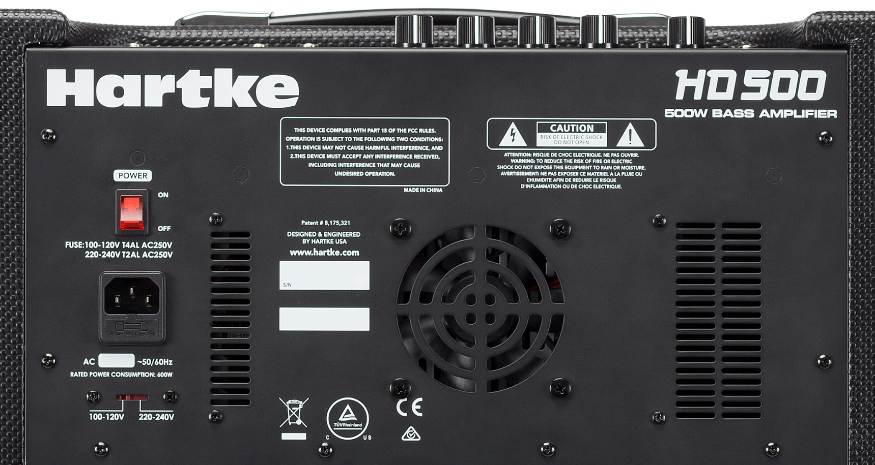 AMPLIFICADOR BAJO ELÉCTRICO HARTKE HD500