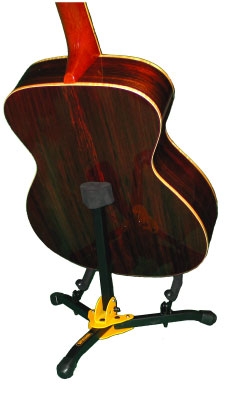 Hercules Stand Gs401bb Floor Mini Acoustic Guitare Ou Basse Avec Housse - Soportes - Variation 1