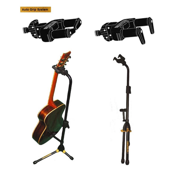 Hercules Stand Gs412b Floor Autogrip Guitare Ou Basse Avec Barre De Soutien - Soportes - Variation 1