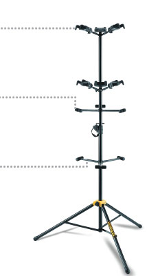 Hercules Stand Gs526b Floor Autogrip Pour 6 Guitares Ou Basses - - Soportes - Variation 1