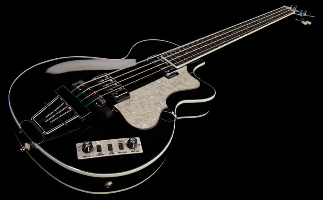 Hofner Club Bass Ct Cw - Black - Bajo eléctrico semi caja - Variation 1