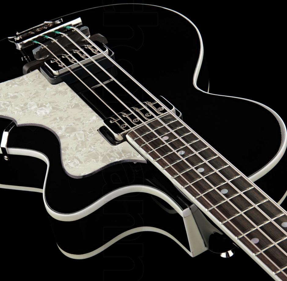 Hofner Club Bass Ct Cw - Black - Bajo eléctrico semi caja - Variation 3