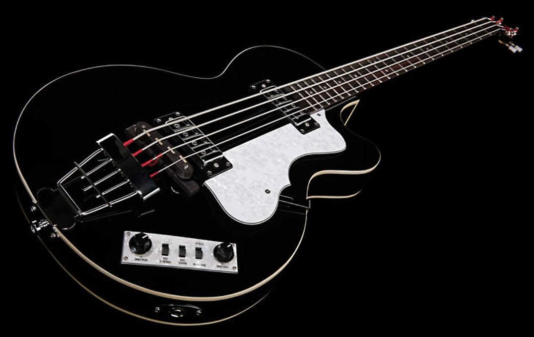 Hofner Club Bass Ignition Cw - Black - Bajo eléctrico semi caja - Variation 1