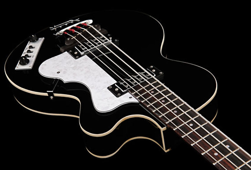 Hofner Club Bass Ignition Cw - Black - Bajo eléctrico semi caja - Variation 2