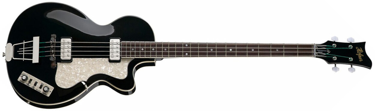 Hofner Club Bass Ct Cw - Black - Bajo eléctrico semi caja - Main picture