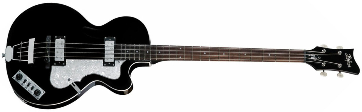 Hofner Club Bass Ignition Cw - Black - Bajo eléctrico semi caja - Main picture