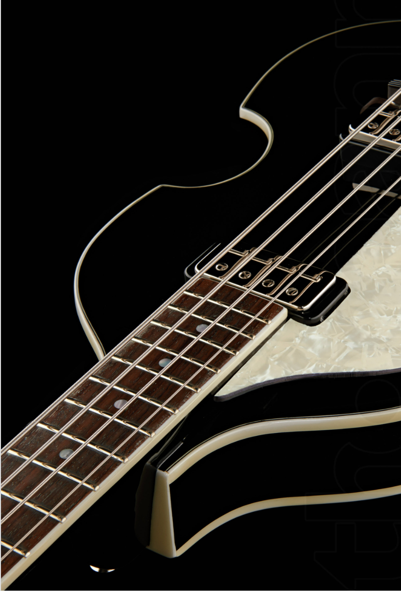 Hofner Violin Bass Contemporary Hct-500/1-sb - Black - Bajo eléctrico de cuerpo sólido - Variation 4