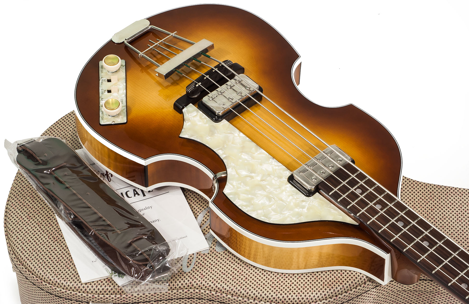 Hofner Violin Bass Mersey H500/1-62-0 - Vintage Sunburst - Bajo eléctrico semi caja - Variation 1
