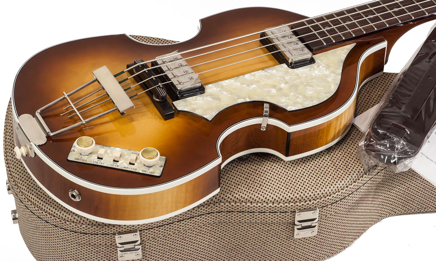 Hofner Violin Bass Mersey H500/1-62-0 - Vintage Sunburst - Bajo eléctrico semi caja - Variation 2