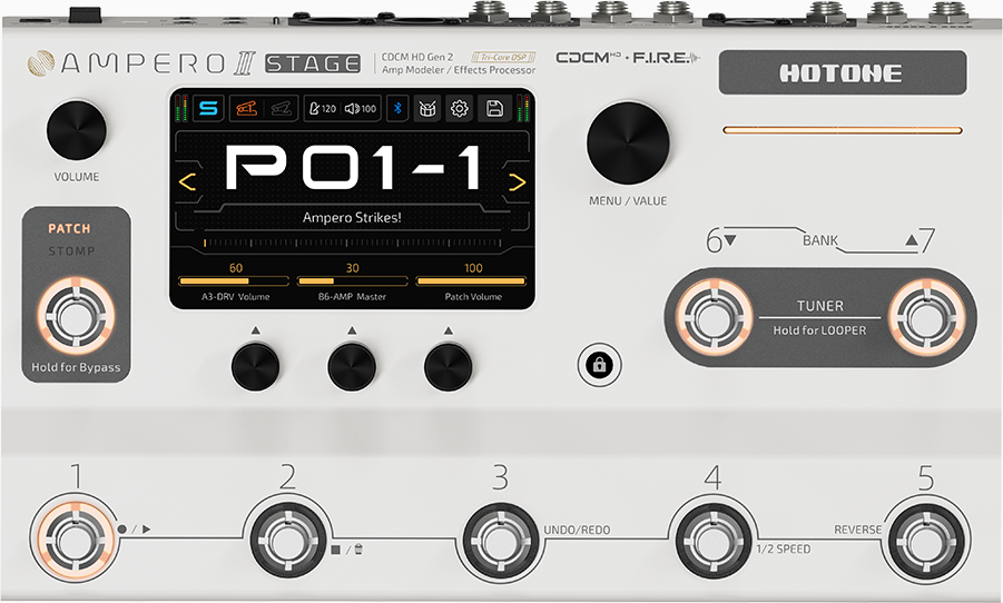 Hotone Mp-380 Ampero Ii Stage - Simulacion de modelado de amplificador de guitarra - Main picture