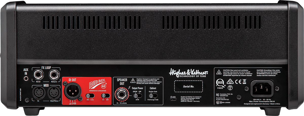 Hughes & Kettner Black Spirit 200 Head 2-20-200w - Cabezal para guitarra eléctrica - Variation 2