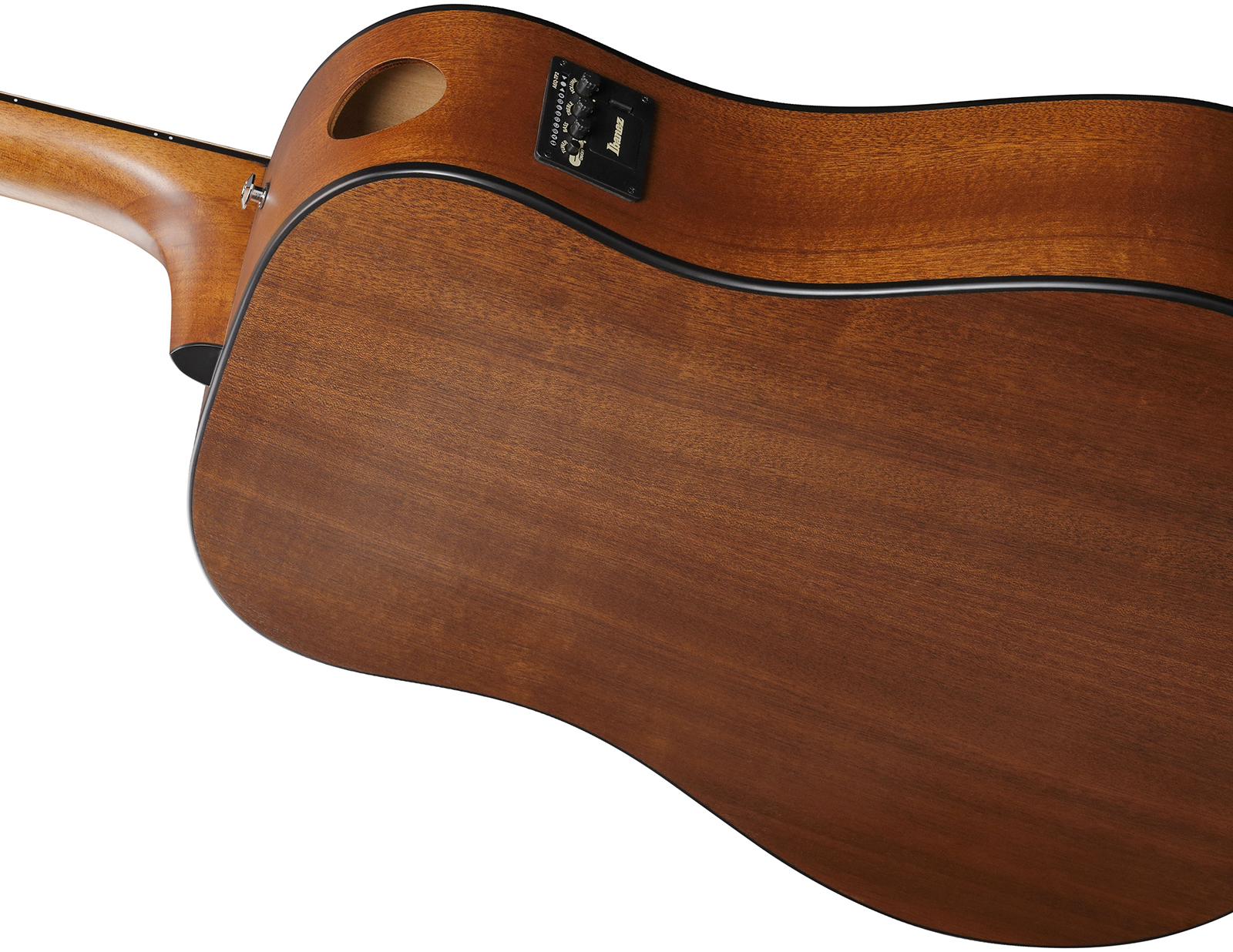 Ibanez Aad54e Omh Advanced Dreadnought Cw Acajou Sapele Pur - Open Pore Mahogany - Guitarra folk - Variation 4