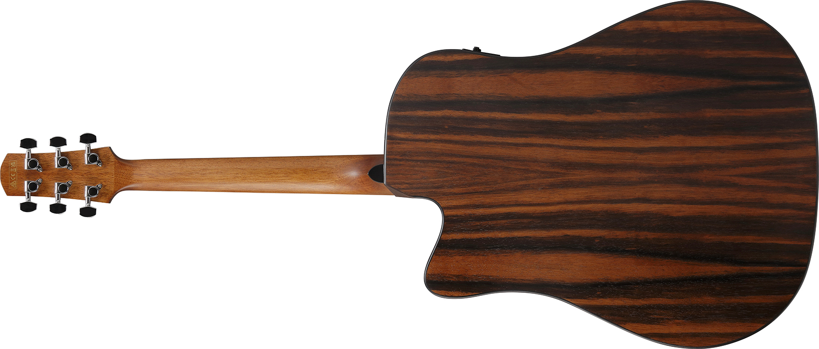 Ibanez Aad70ce Tbn Advanced Dreadnought Cw Epicea Ebene Pur - Transparent Charcoal Burst - Guitarra folk - Variation 1