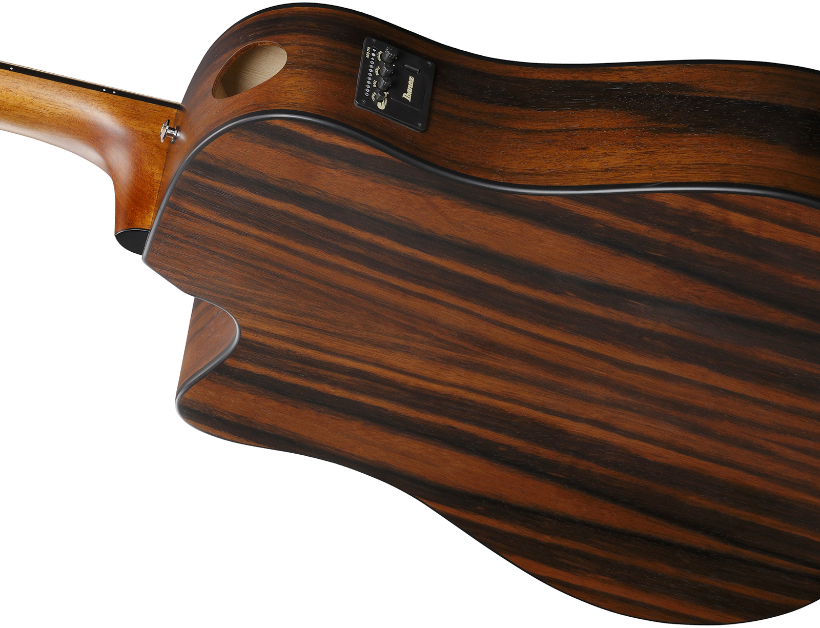 Ibanez Aad70ce Tbn Advanced Dreadnought Cw Epicea Ebene Pur - Transparent Charcoal Burst - Guitarra folk - Variation 5