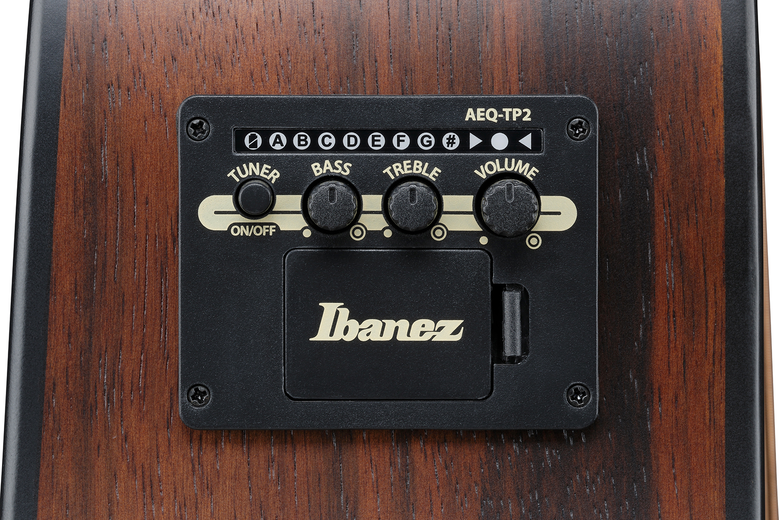 Ibanez Aad70ce Tbn Advanced Dreadnought Cw Epicea Ebene Pur - Transparent Charcoal Burst - Guitarra folk - Variation 7