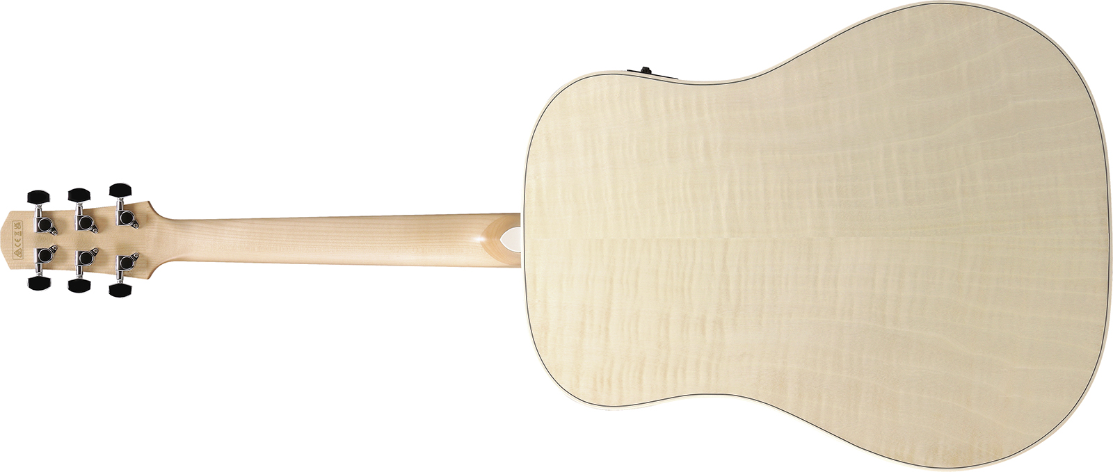 Ibanez Aad77m1e Oaw Advanced Dreadnought Cw Epicea Erable Mn - Open Pore Antique White - Guitarra folk - Variation 1