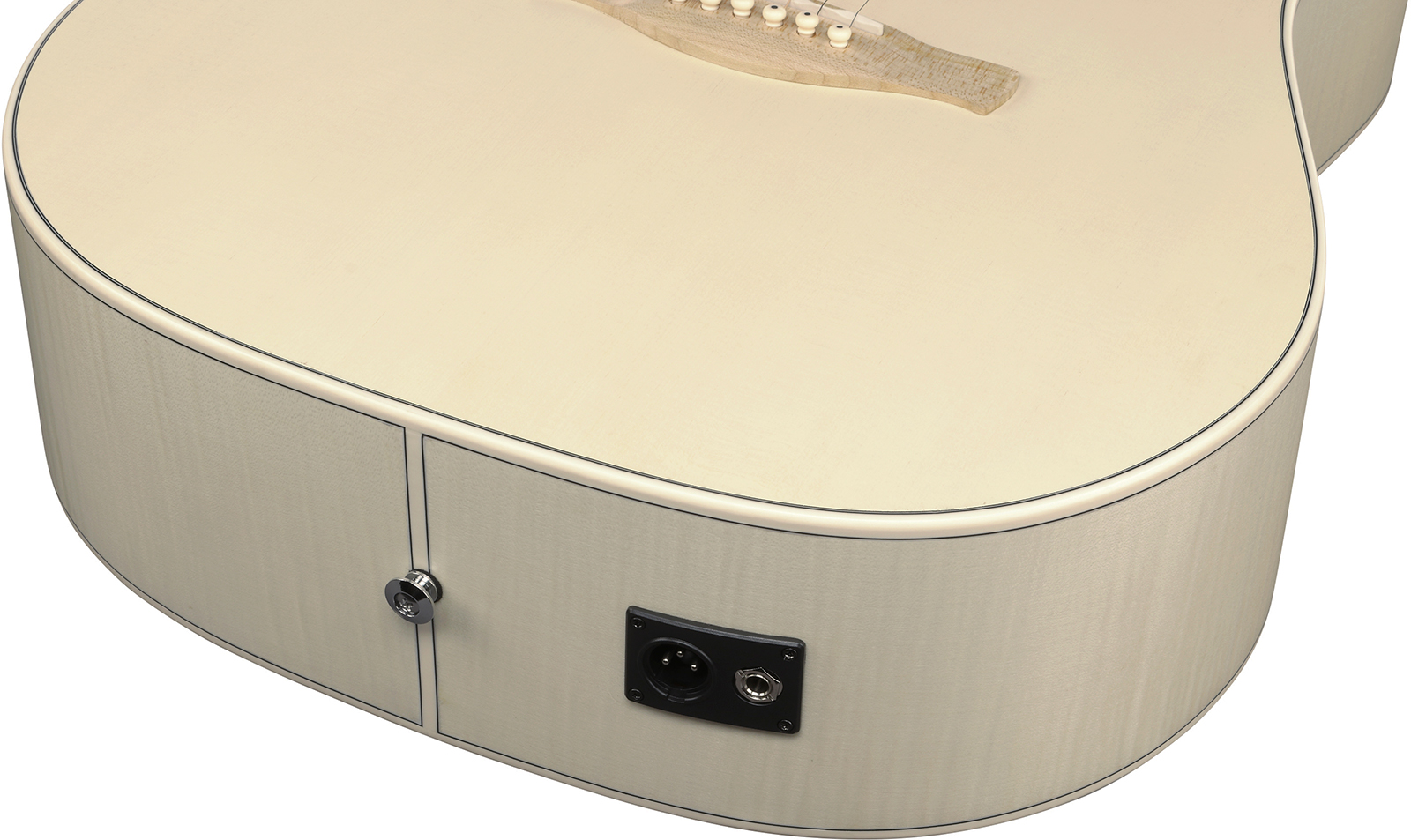 Ibanez Aad77m1e Oaw Advanced Dreadnought Cw Epicea Erable Mn - Open Pore Antique White - Guitarra folk - Variation 4