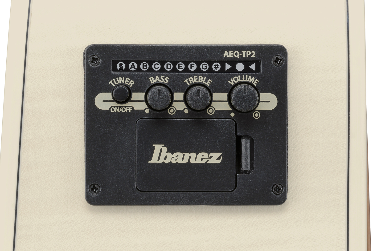 Ibanez Aad77m1e Oaw Advanced Dreadnought Cw Epicea Erable Mn - Open Pore Antique White - Guitarra folk - Variation 7