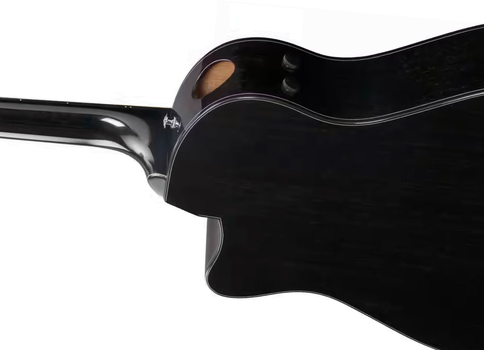 Ibanez Aam340ce Rub Advanced Auditorium Cw Tout Acajou Rw - Rustic Black - Guitarra folk - Variation 2