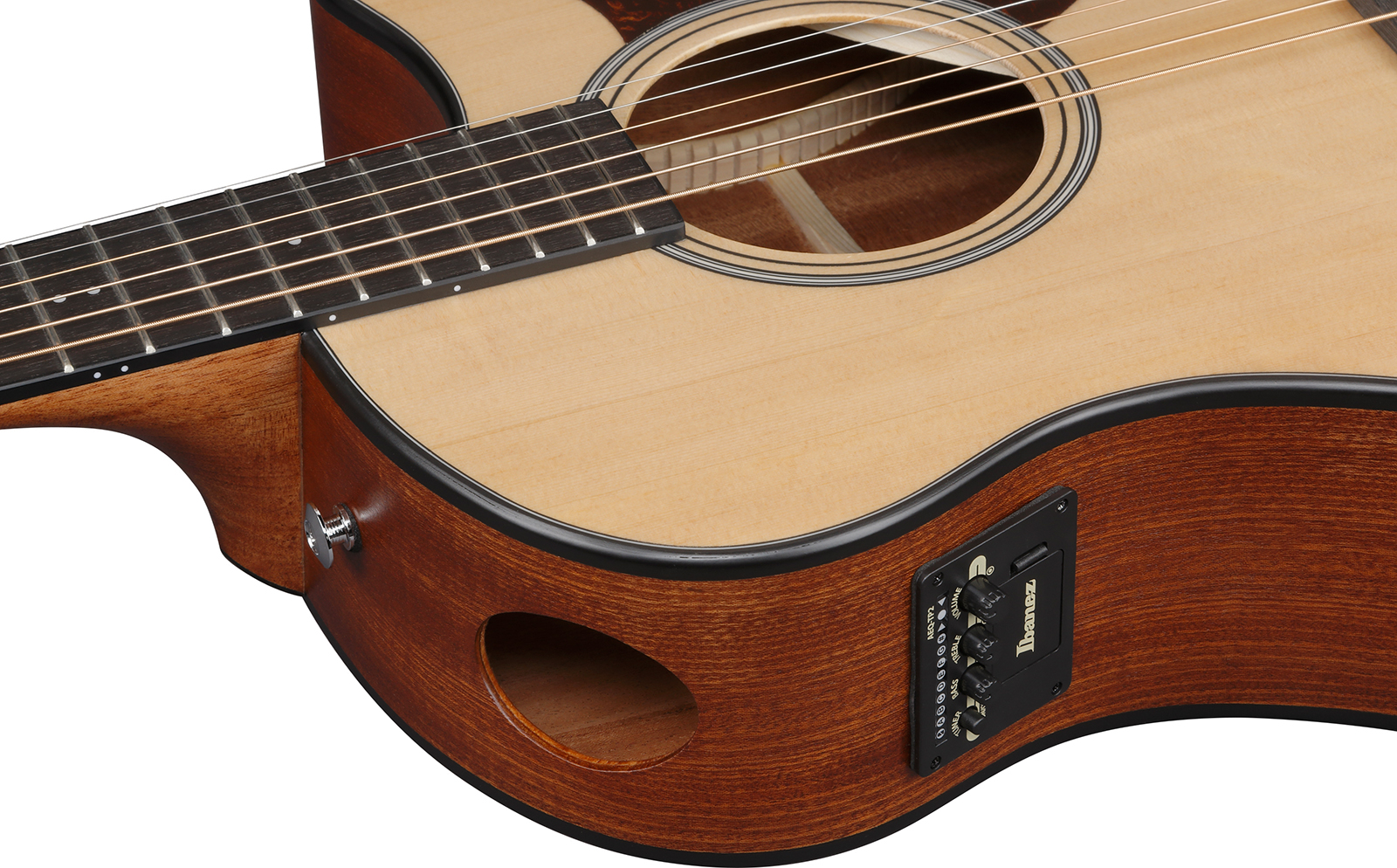Ibanez Aam50ce Opn Auditorium Cw Epicea Sapele Pur - Open Pore Natural - Guitarra folk - Variation 3