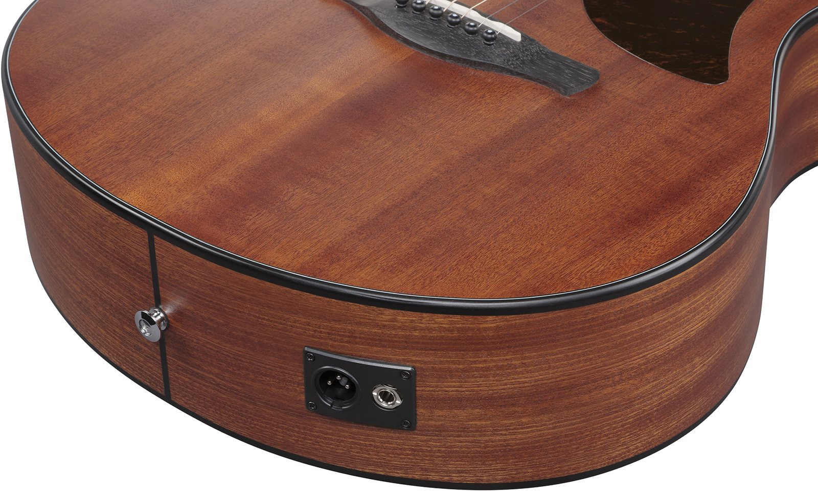 Ibanez Aam54ce Opn Auditorium Cw Tout Sapele Pur - Open Pore Natural - Guitarra folk - Variation 6