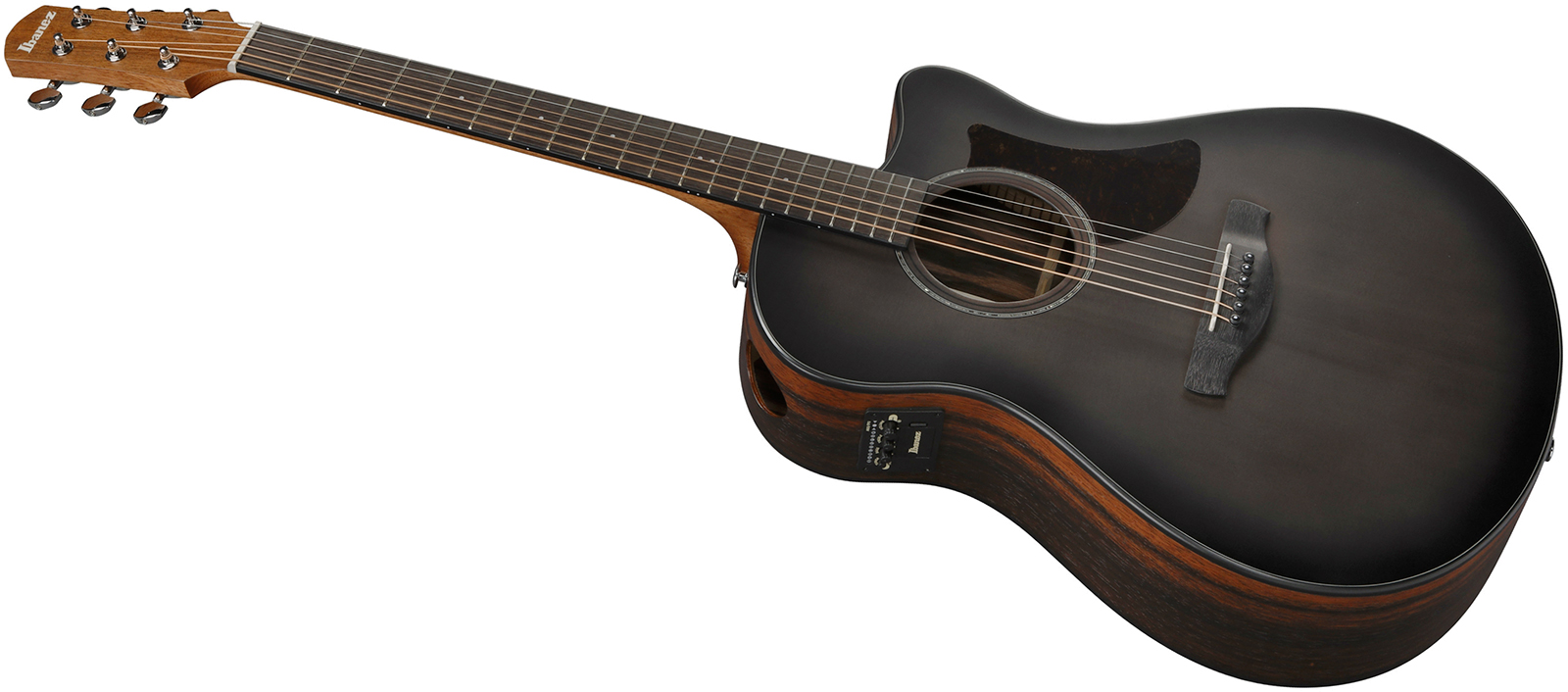 Ibanez Aam70ce Tbn Advanced Auditorium Cw Epicea Ebene Pur - Transparent Charcoal Burst - Guitarra folk - Variation 2