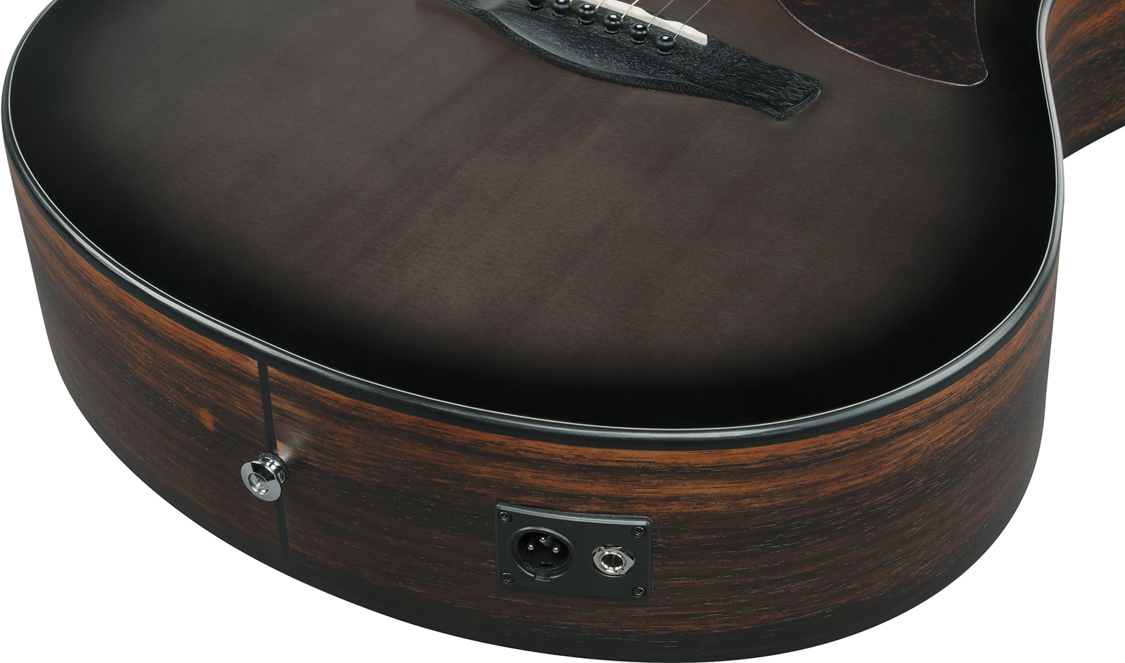 Ibanez Aam70ce Tbn Advanced Auditorium Cw Epicea Ebene Pur - Transparent Charcoal Burst - Guitarra folk - Variation 5