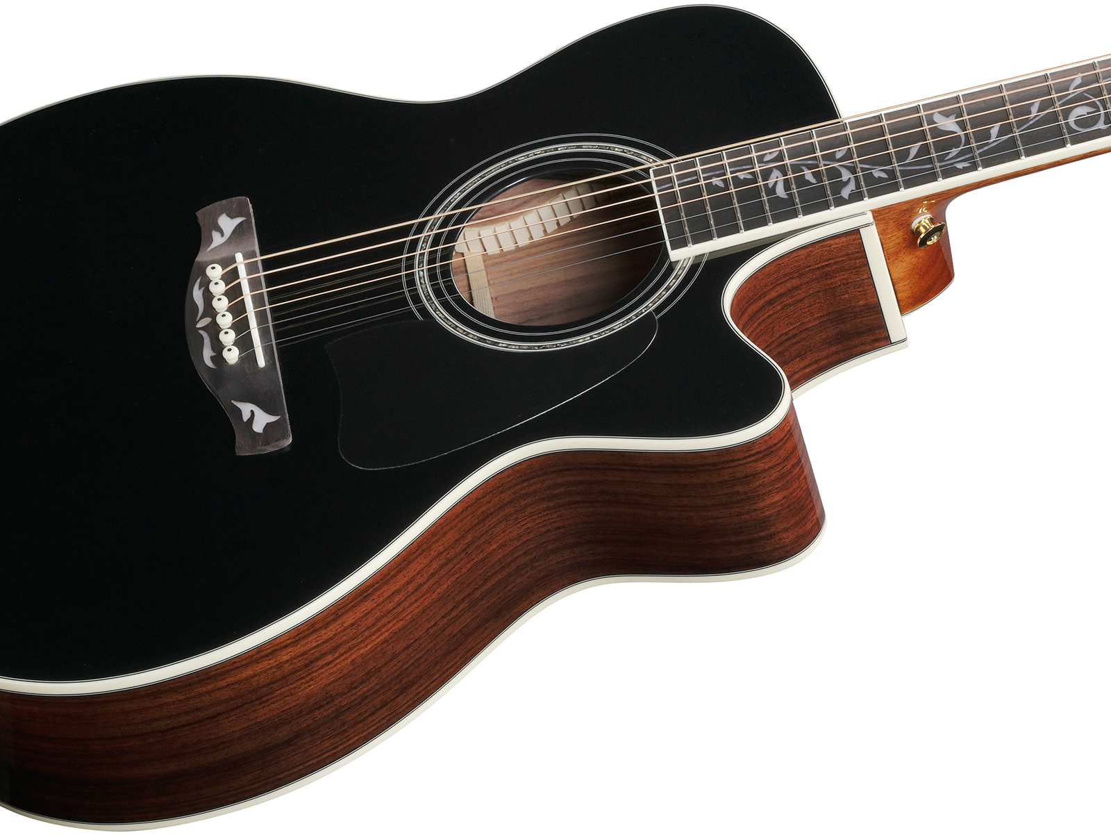 Ibanez Ac391rce Bkh Artwood Grand Concert Cw Shsc Epicea Palissandre Rw - Black Top - Guitarra folk - Variation 2