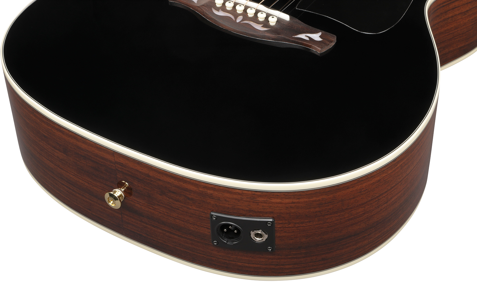Ibanez Ac391rce Bkh Artwood Grand Concert Cw Shsc Epicea Palissandre Rw - Black Top - Guitarra folk - Variation 5