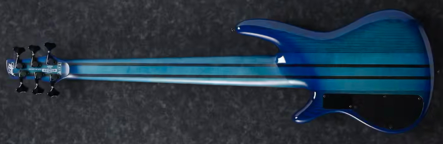 Ibanez Adam Nitti Anb306 Signature 6c Active Bartolini Pur - Transparent Blue - Bajo eléctrico de cuerpo sólido - Variation 1