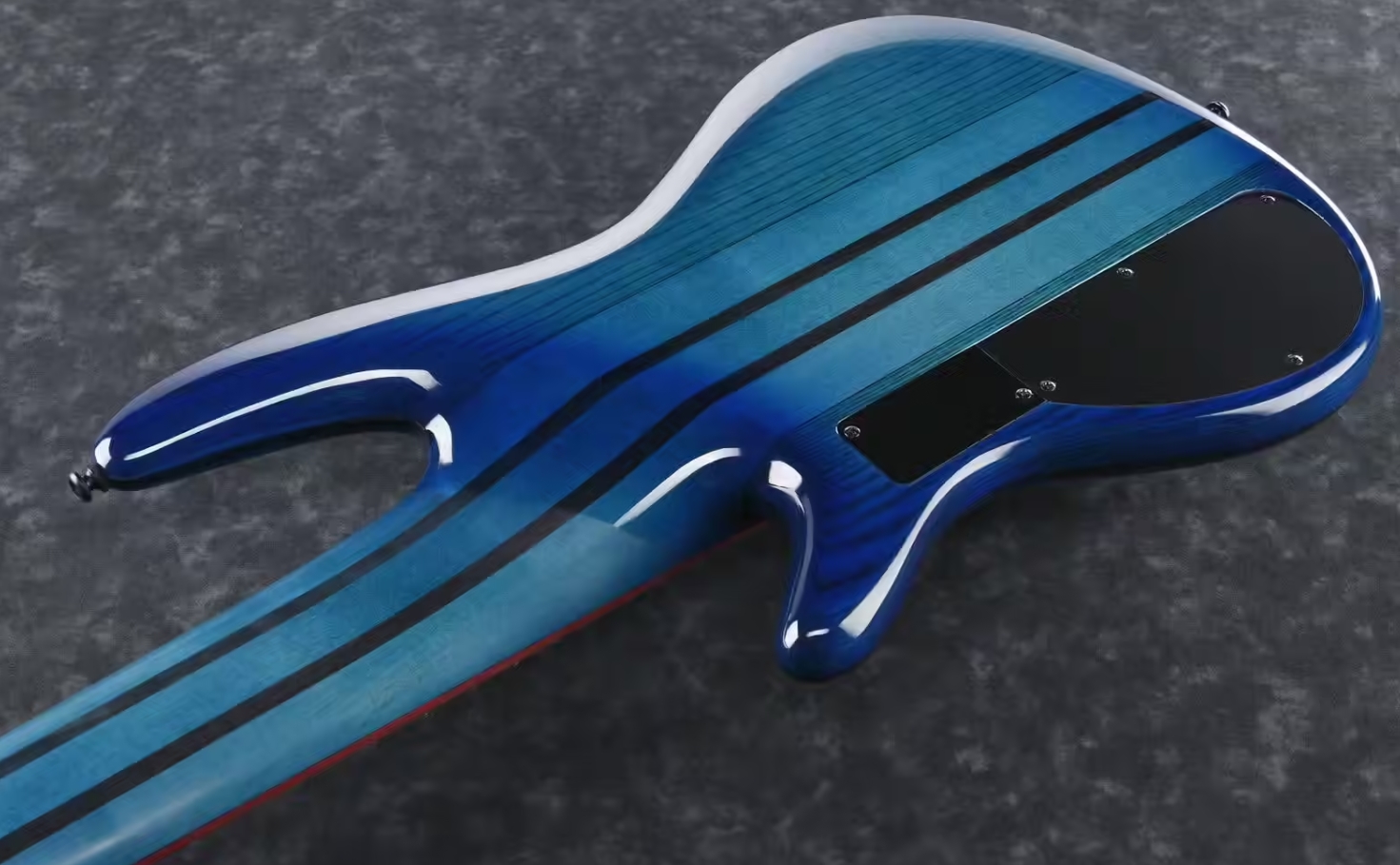 Ibanez Adam Nitti Anb306 Signature 6c Active Bartolini Pur - Transparent Blue - Bajo eléctrico de cuerpo sólido - Variation 3