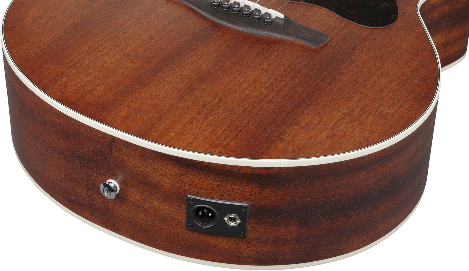 Ibanez Ae140 Opn Concert Thinline Cw Tout  Okoume Lau - Open Pore Natural - Guitarra folk - Variation 3