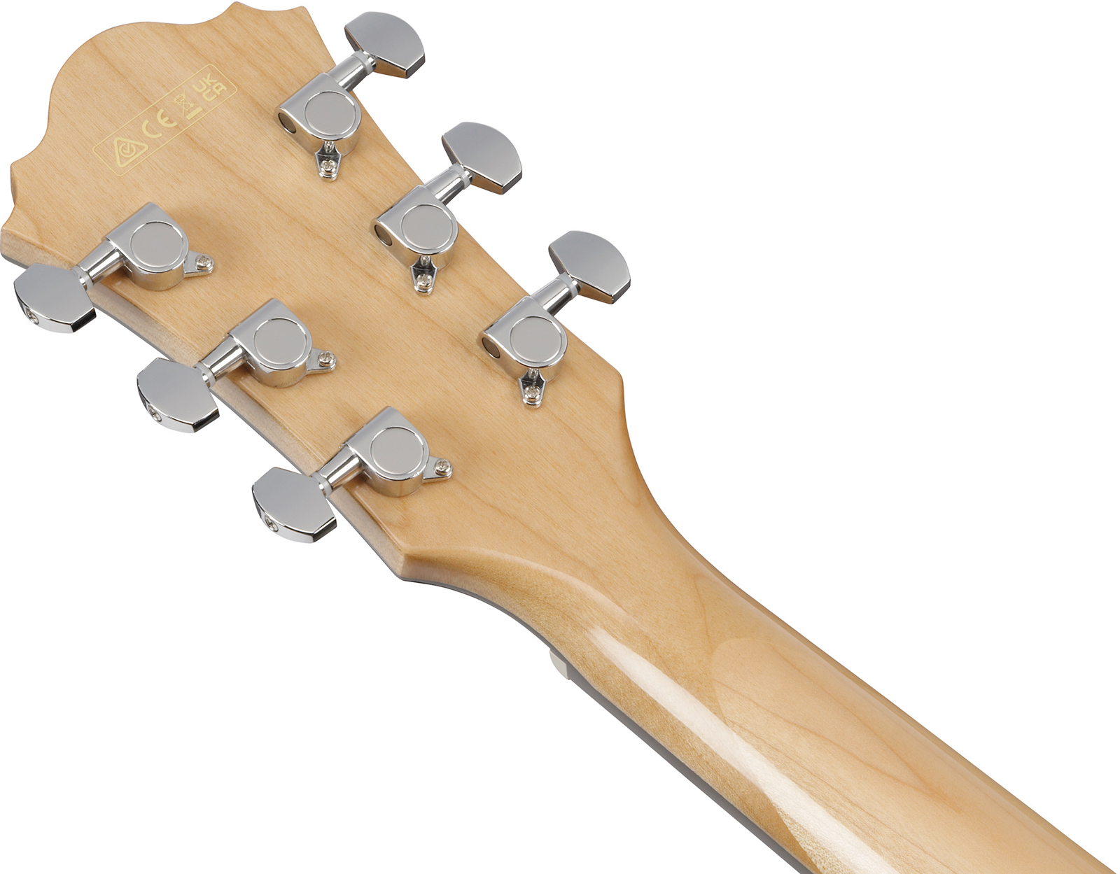 Ibanez Ae170 Ntr Concert Thinline Cw Epicea Erable Ova - Natural Top, Transparent Red Back - Guitarra folk - Variation 6