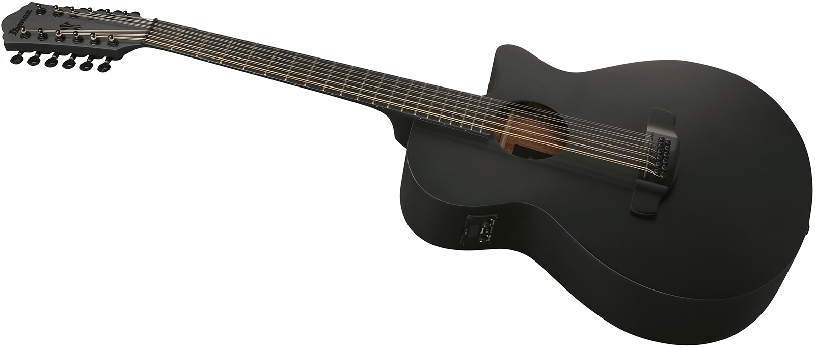 Ibanez Aeg1221 Bot Concert 12c Epicea Sapele Eb - Black Out - Guitarra folk - Variation 2