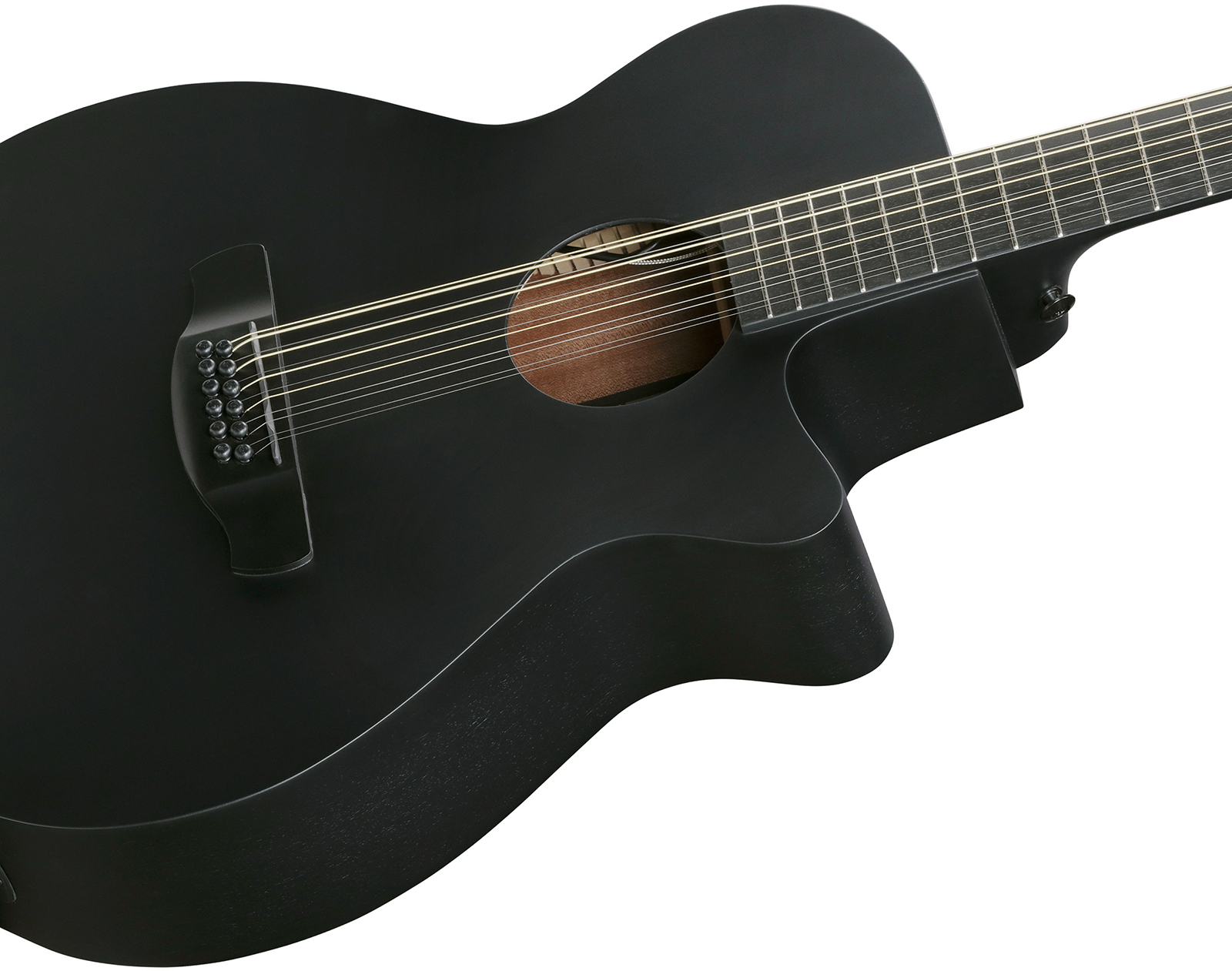 Ibanez Aeg1221 Bot Concert 12c Epicea Sapele Eb - Black Out - Guitarra folk - Variation 3