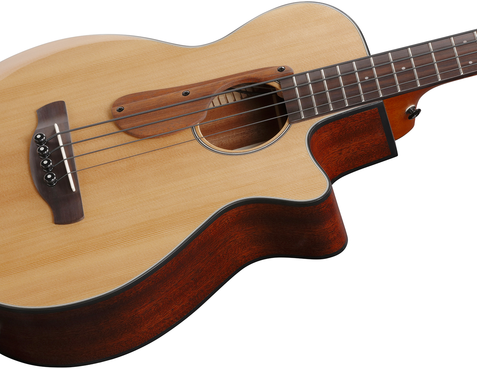 Ibanez Aegb30e Ntg Cw Epicea Sapele Rw - Natural - Bajo acústico - Variation 3