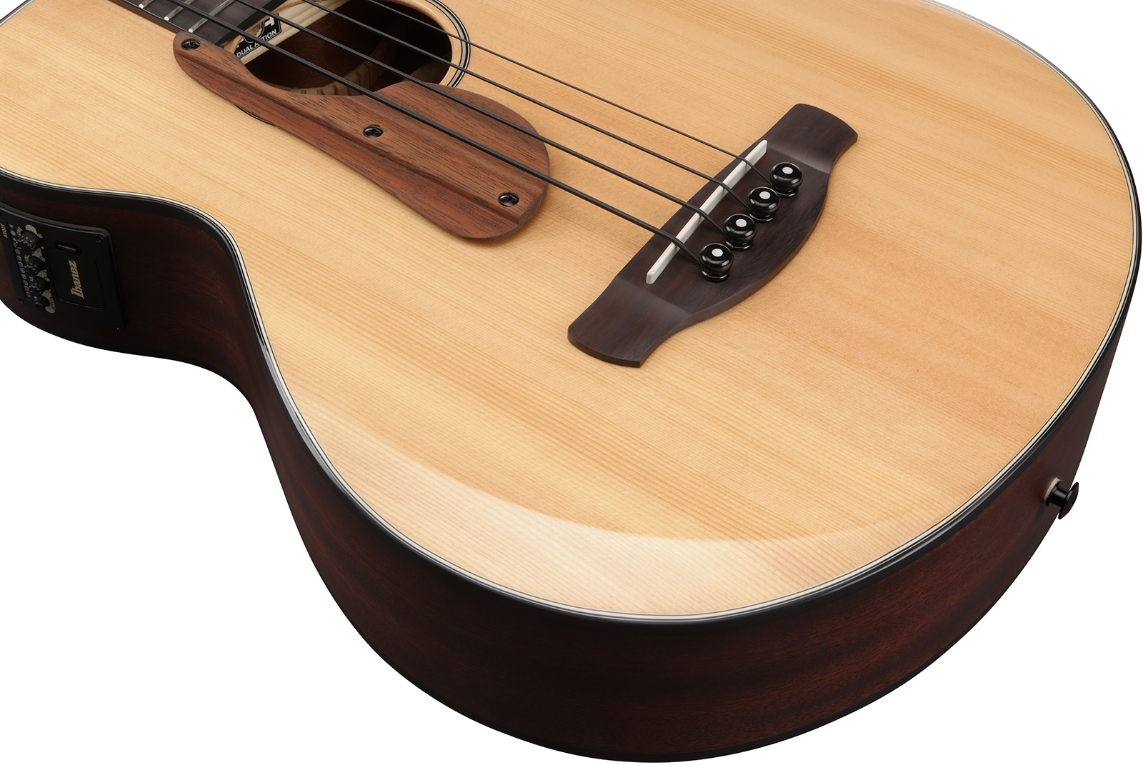 Ibanez Aegb30e Ntg Cw Epicea Sapele Rw - Natural - Bajo acústico - Variation 4