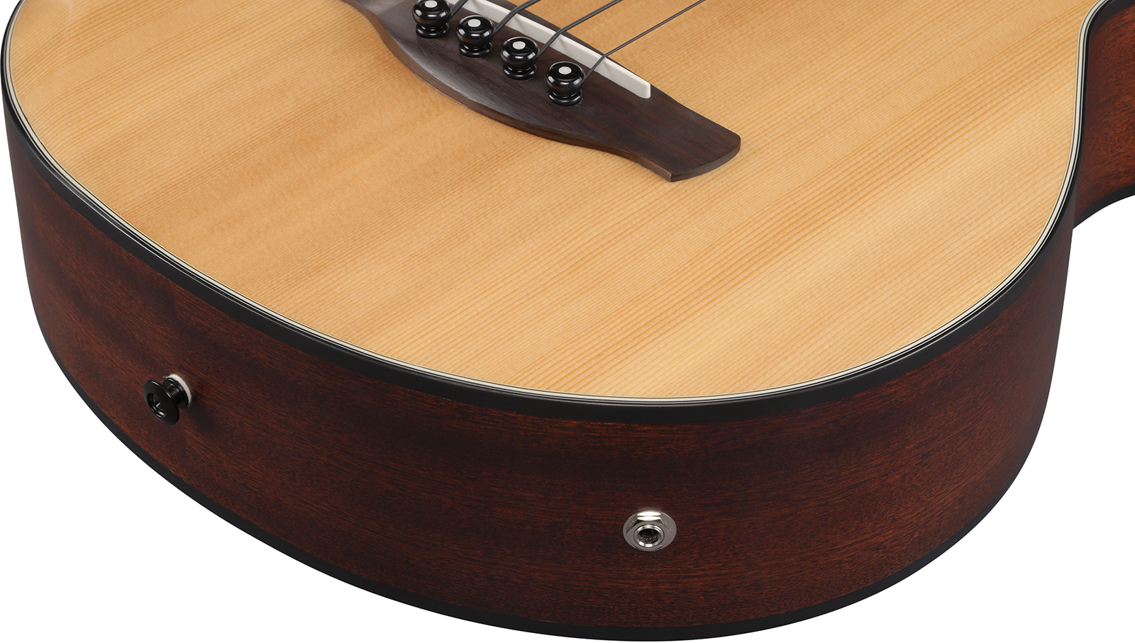 Ibanez Aegb30e Ntg Cw Epicea Sapele Rw - Natural - Bajo acústico - Variation 6
