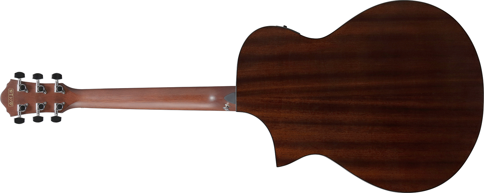 Ibanez Aewc16qa Tkh Grand Concert Cw Tilleul Sapele Rw - Transparent Black Sunburst - Guitarra folk - Variation 1