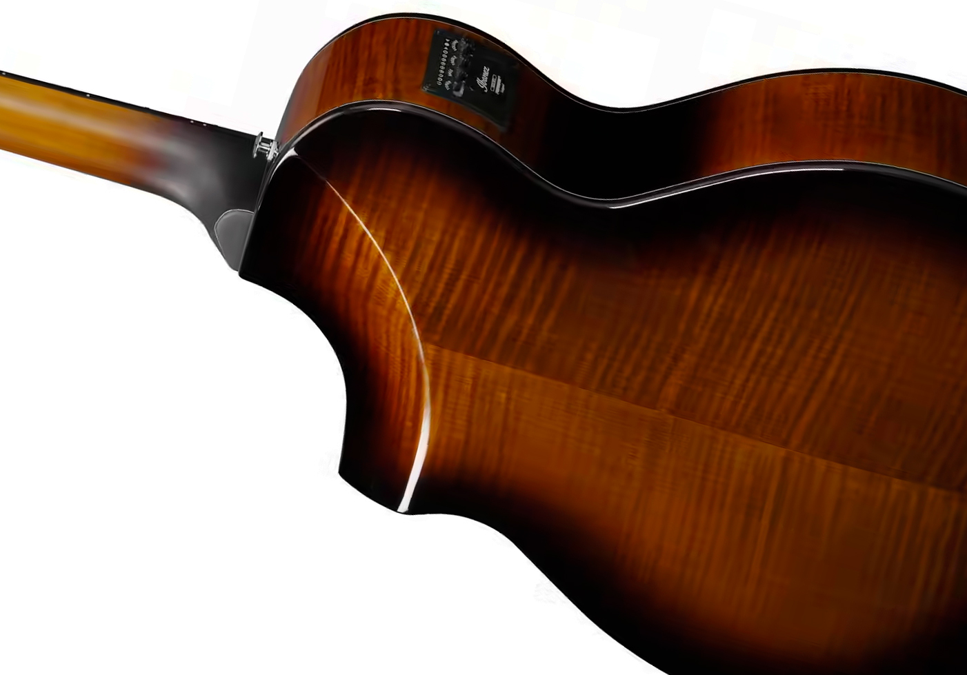 Ibanez Aewc400 Ams Grand Concert Cw Tout Erable Lau - Amber Sunburst - Guitarra folk - Variation 2